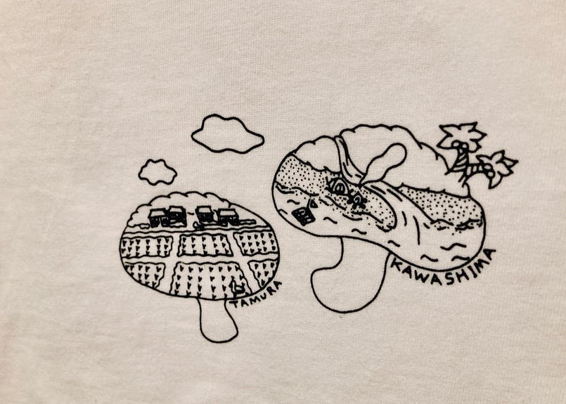 菌床しいたけtシャツ 田村きのこ園オリジナル 田村きのこ園公式ショップ