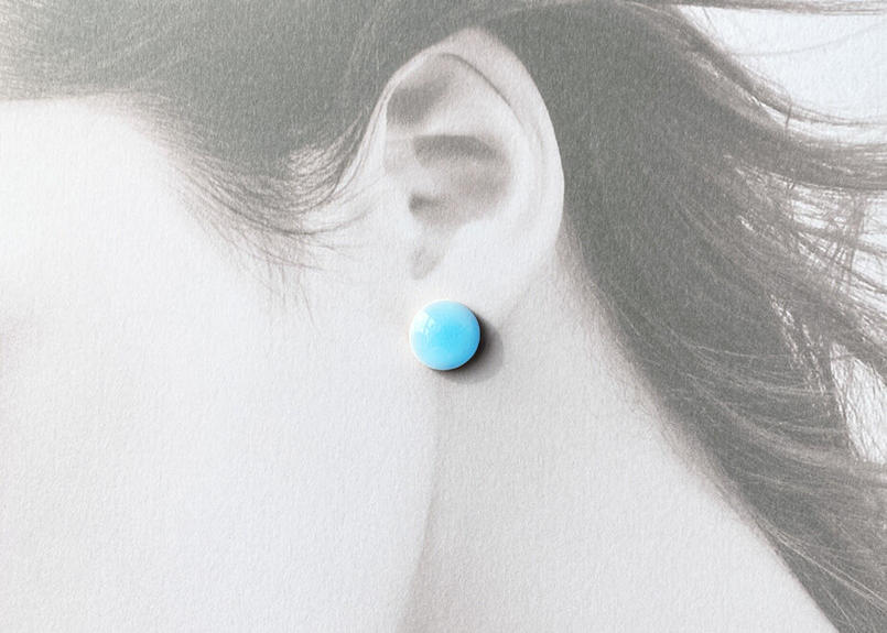 Artopus Seascapeシリーズ 陶磁器ピアス イヤリング 緑 青 濃青 商