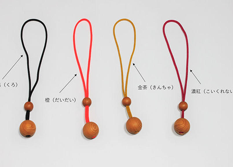 イチイ木珠付ストラップ 単品 紐色 8 色 から選択 唐箕屋 Store