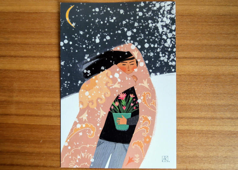 版ポスター 春を待つ カザフスタン Aigerim Karibayeva Pb00