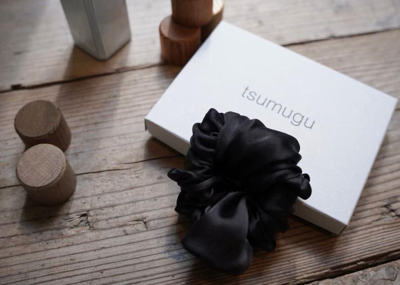 美髪シュシュ ブラック Tsumugu Store