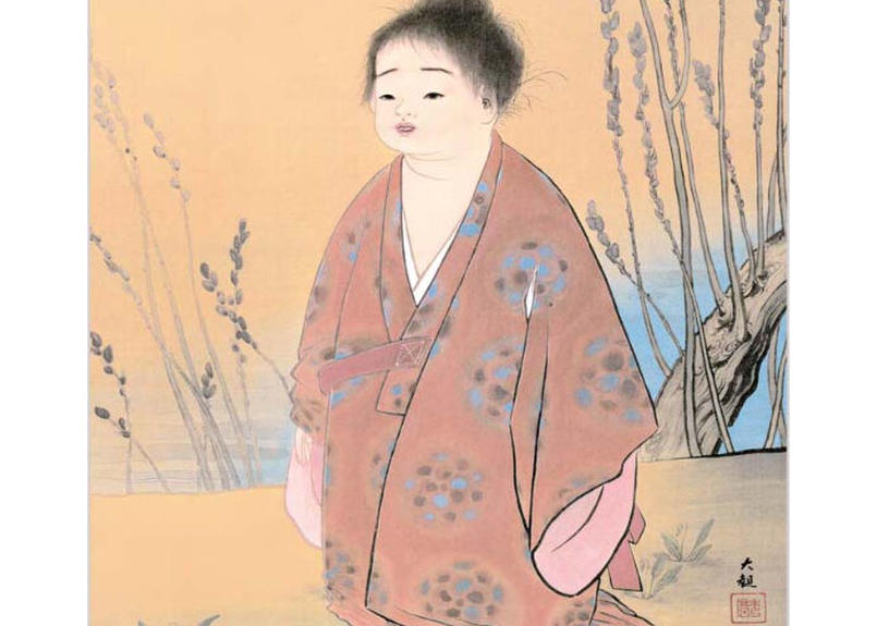 横山大観「仲秋の月」