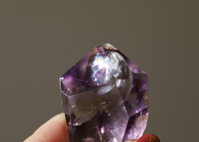 たっぷり虹天然非加熱ナチュラルシトリン原石カットフリーフォーム